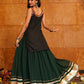 AI Fashion Green Georgette Designer Navratri Wear Lehenga Choli Collection
