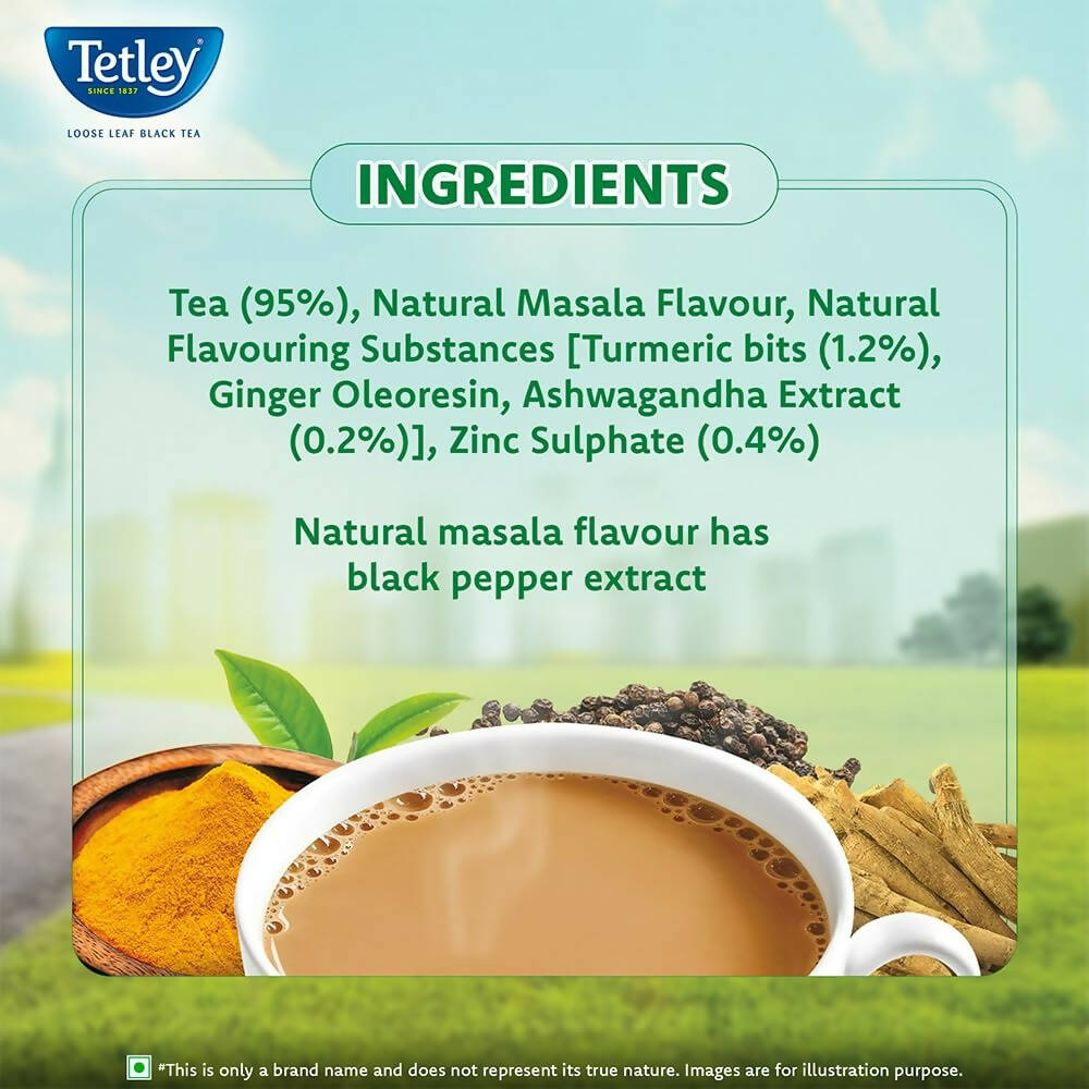 Tetley Immuno Chai Loose Leaf Flavoured Black Tea - Swadesiicart