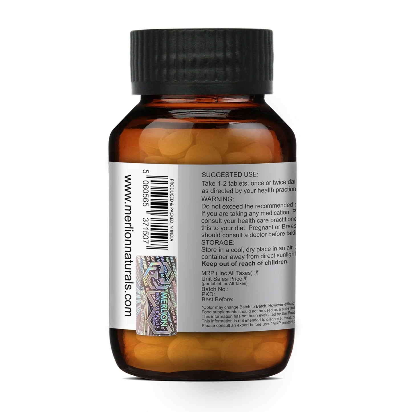 Merlion Naturals Bhringraj 500mg Tablets - Swadesiicart