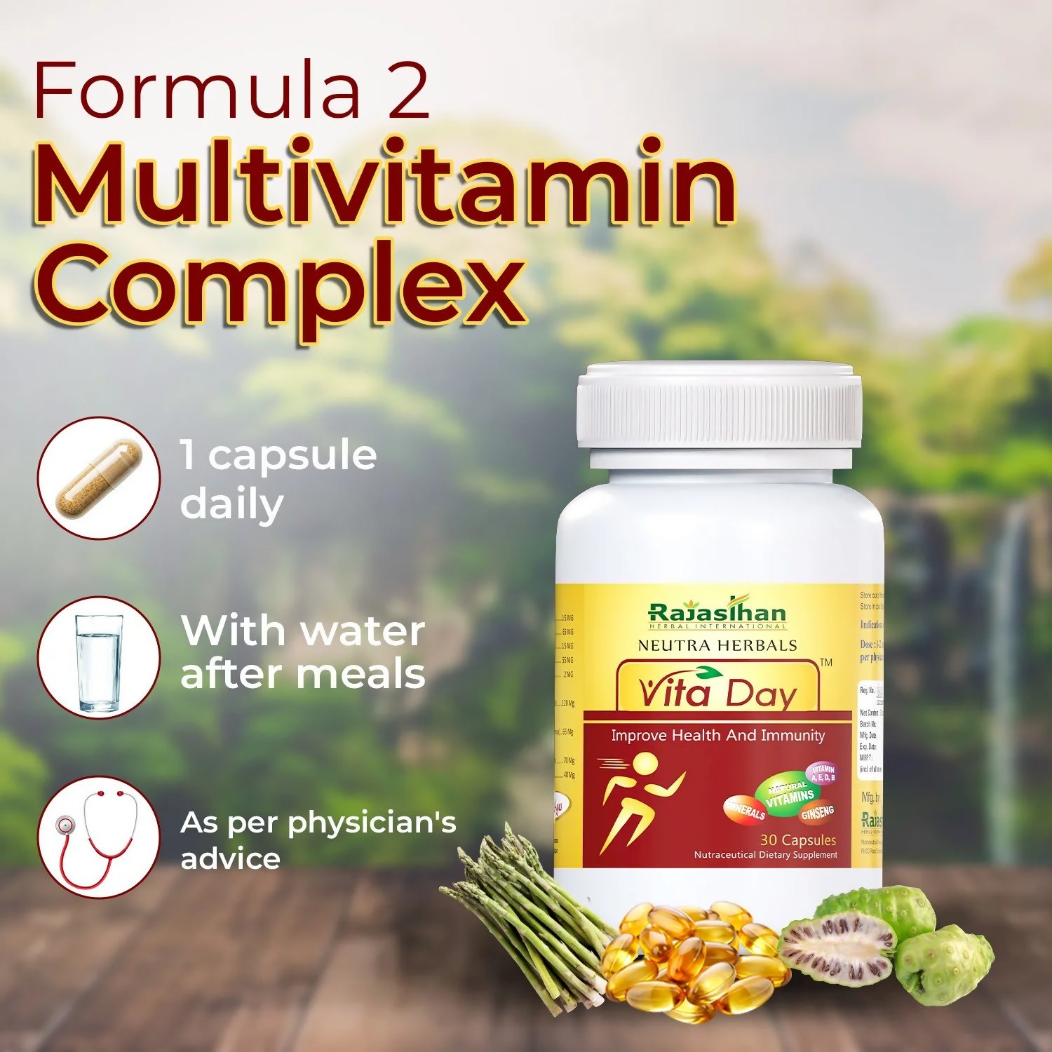 Rajasthan Herbals Neutra Herbals Vita Day Capsules | Swadesiicart