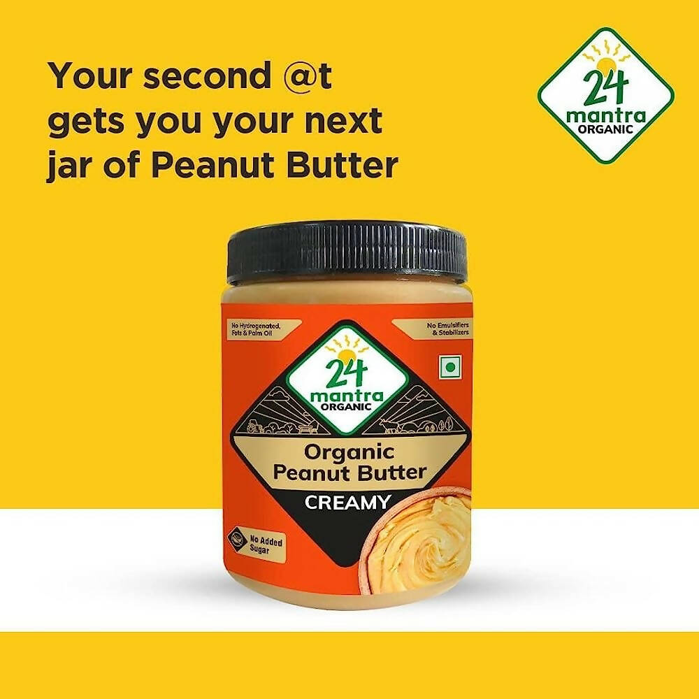 24 Mantra Organic Peanut Butter - Swadesiicart