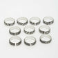 NVR Women's Set of 5 Silver-Plated German Silver Toe Ring | Swadesiicart