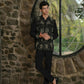 Black Bandhgala With Embroidery – Zardosi Work (Deer) by Hilo Design