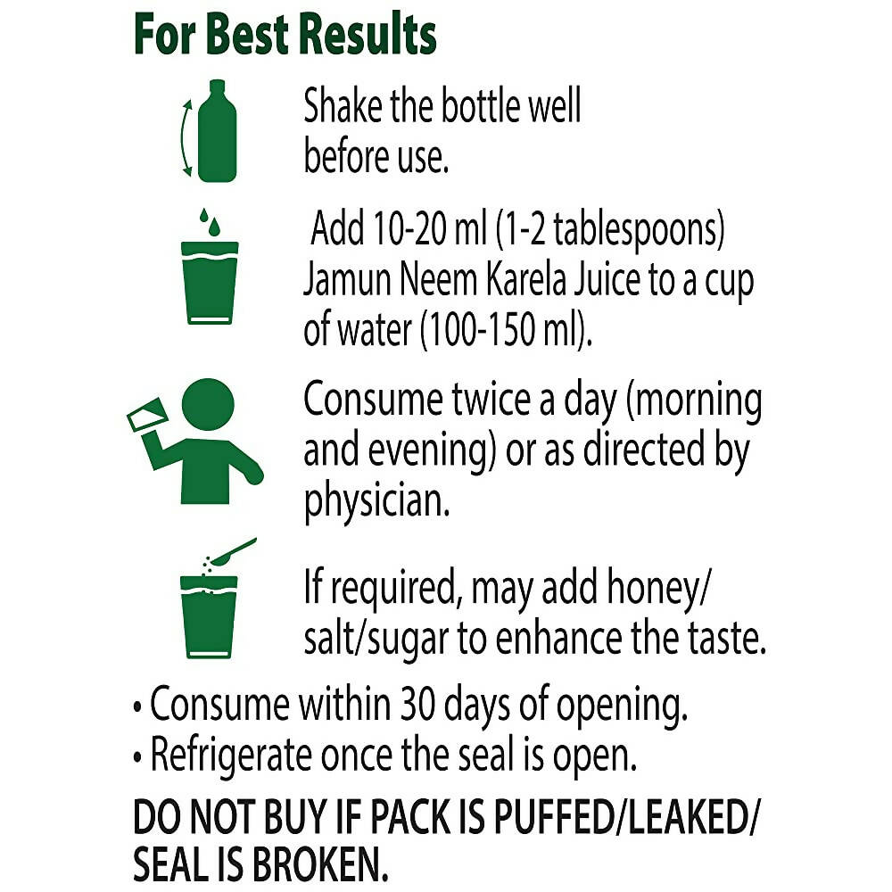Dabur Jamun Neem Karela Juice - Swadesiicart
