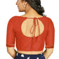 Aastha Fashion Women's Orange Art Silk Designer Party Wear Readymade Blouse