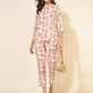 Janasya Women's White Cotton Floral Printed Casual A-Line Co-ords - Swadesiicart