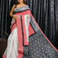 Exclusive Collection Beautiful Gamcha Multi Jamdani Mix N Match Saree - Swadesiicart
