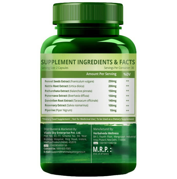Himalayan Organics Plant - Based Kidney Support Capsules | Swadesiicart