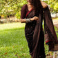 GoSriKi Women's Jute Silk Saree With Blouse Piece
