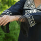Yufta Black Embroidered Shirt And Trouser Co Ords - Swadesiicart