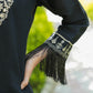 Yufta Black Embroidered Shirt And Trouser Co Ords - Swadesiicart