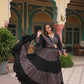 Lorenvalley Black Printed Rayon Navratri Collection Lehenga Choli with Dupatta | Swadesiicart
