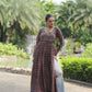 Lorenvalley Black Printed Cotton With Kutchi Gamthi Work And Kodi Lace Kurti | Swadesiicart