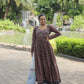Lorenvalley Black Printed Cotton With Kutchi Gamthi Work And Kodi Lace Kurti | Swadesiicart
