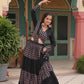 Lorenvalley Black Printed Rayon Navratri Collection Lehenga Choli with Dupatta | Swadesiicart