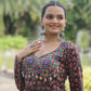 Lorenvalley Black Printed Cotton With Kutchi Gamthi Work And Kodi Lace Kurti | Swadesiicart
