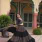 Lorenvalley Black Printed Rayon Navratri Collection Lehenga Choli with Dupatta | Swadesiicart