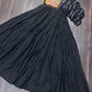 Lorenvalley Black Rayon Fabric with Designer Lace Gown | Swadesiicart
