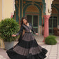 Lorenvalley Black Printed Rayon Navratri Collection Lehenga Choli with Dupatta | Swadesiicart