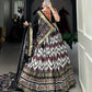 Lorenvalley Black Tussar Silk Leheriya Print with Foil Print and Paper Mirror Work Lace Lehenga Choli with Dupatta | Swadesiicart
