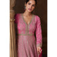 Anaita Pink Real Georgette Stitched Anarkali Suit with Embroidery & Sequence Work