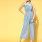 Yufta Blue Printed Jumpsuit - Swadesiicart