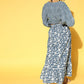 Yufta Blue & White Printed Co-ord Set - Swadesiicart