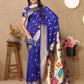 Lorenvalley Fashion Blue Soft Paithani Silk Woven Design Rich Zari Meenakari Weaving Saree - Swadesiicart