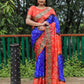 Lorenvalley Premium Pure Bandhej Tapeta Soft light weight silk saree with zari weaving Border - Multicolor - Swadesiicart
