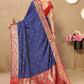 Lorenvalley Fashion Blue Soft Paithani Silk Woven Design Rich Meenakari Zari Weaving Pallu Saree - Swadesiicart