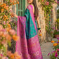 Anaita Blue Pochampally Printed Saree With Blouse