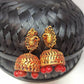 Terracotta Peacock Stud Ethnic Jhumkas-Gold Red | Swadesiicart