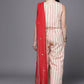 Ahalyaa Off White & Red Printed Basic Jumpsuit - Swadesiicart