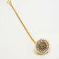 NVR Women's Multicolor CZ Stone-Studded Borla Maang Tikka - Swadesiicart