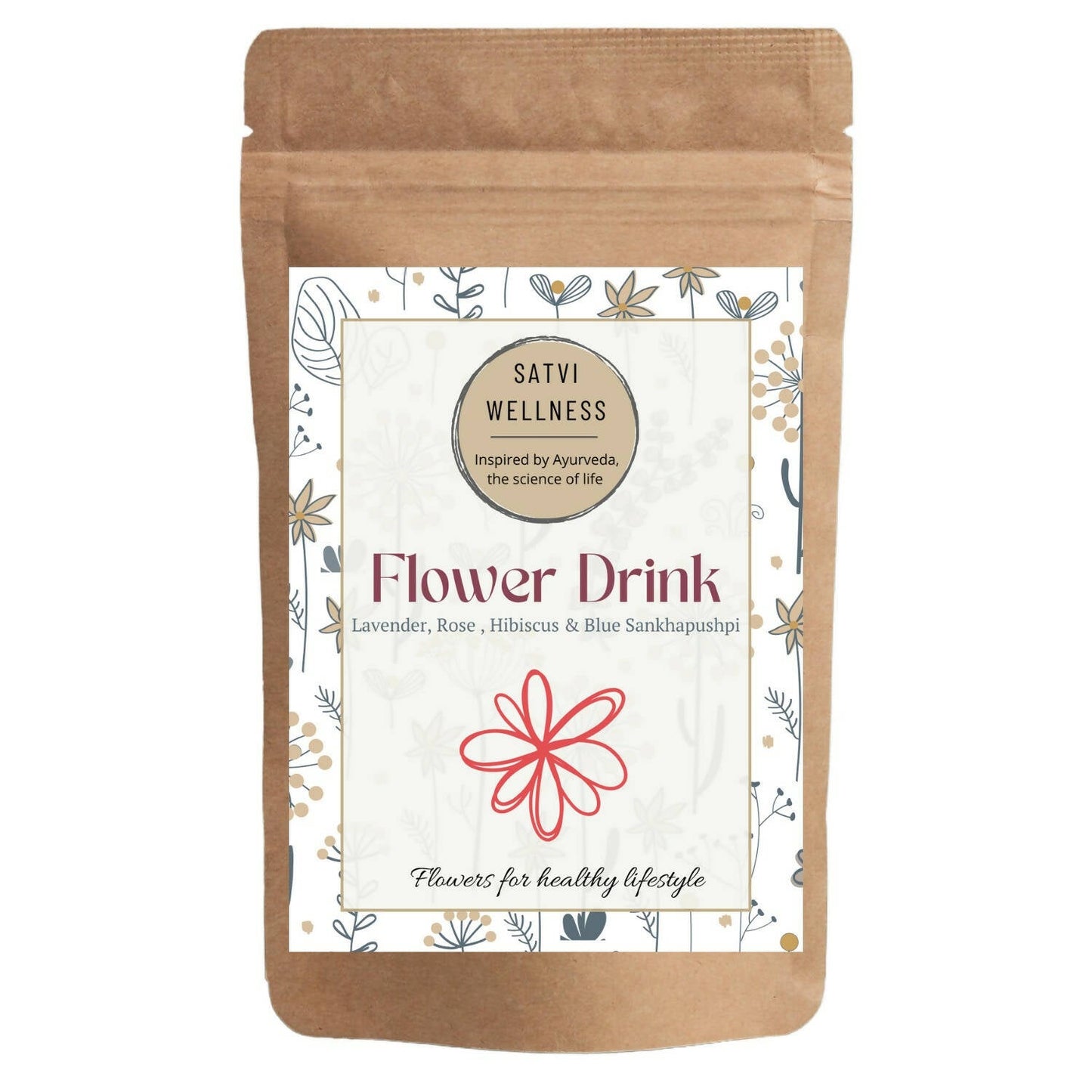 Satvi Wellness Mix Flower Drink | Mixed Flower tea - Satvi Wellness