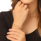 NVR Women Gold-Polished Adjustable Kada Bracelet - NR Retail-NVR