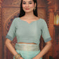 Shree Shyam Fashion Organza Rama Green Saree