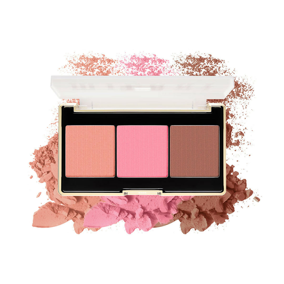 Milani Cheek Kiss Powder Blush Palette - Golden Hour Glow | Swadesiicart