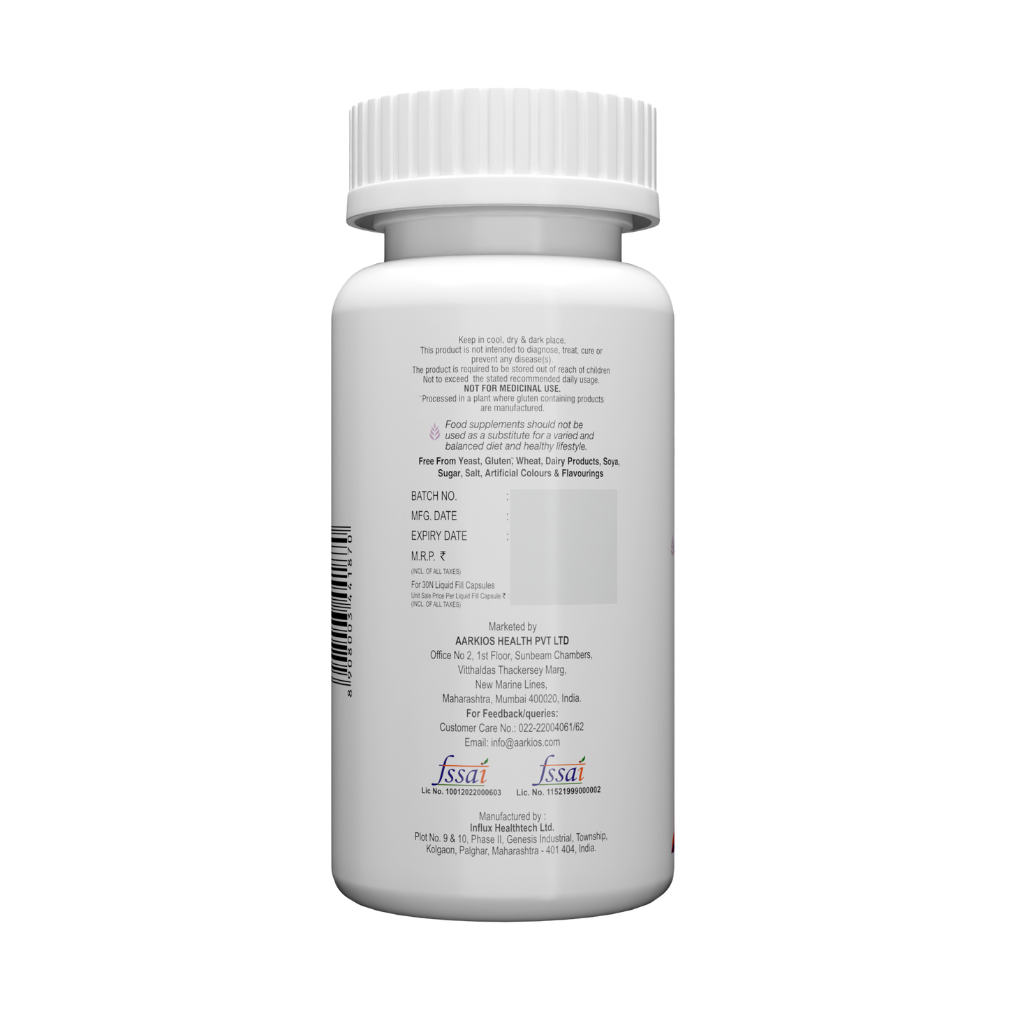 HealthAid HairSkiNail (Multivitamins for Hair, Skin and Nail) Tablets - Swadesiicart