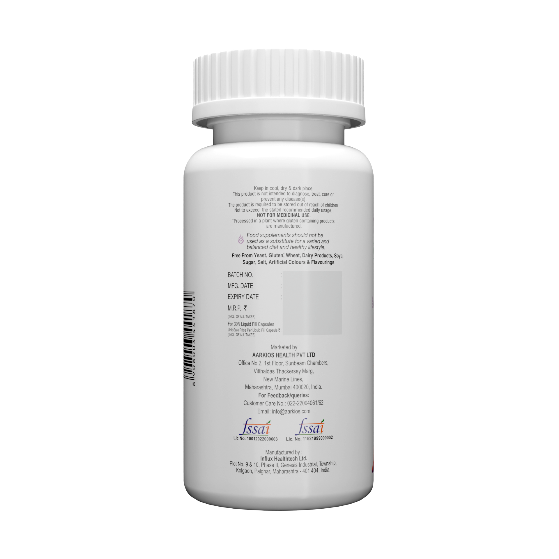 HealthAid HairSkiNail (Multivitamins for Hair, Skin and Nail) Tablets - Swadesiicart