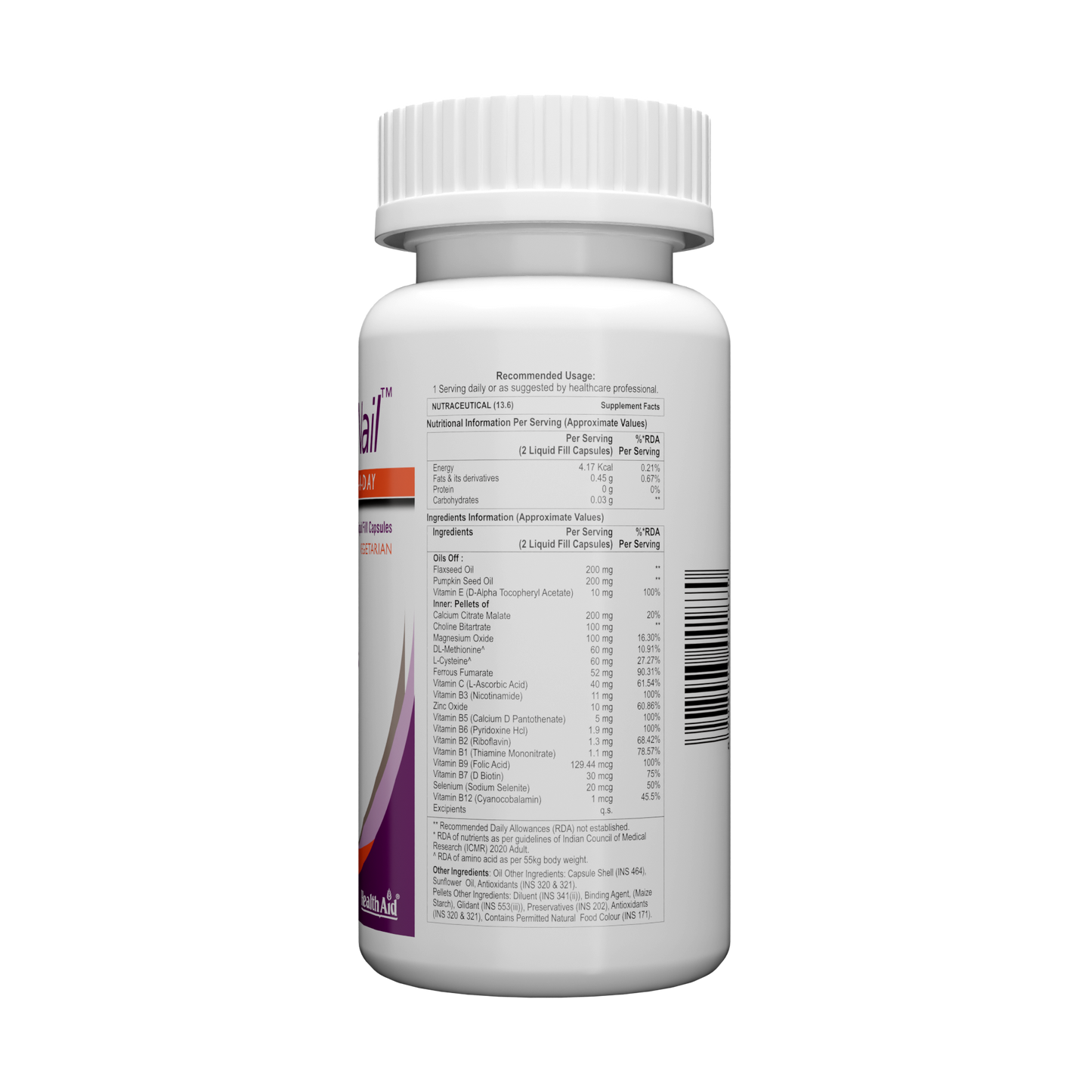 HealthAid HairSkiNail (Multivitamins for Hair, Skin and Nail) Tablets - Swadesiicart