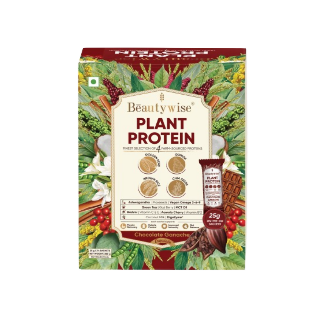 Beautywise Plant Protein Powder - Chocolate Ganache | Swadesiicart