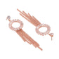NVR Women Gold Toned Contemporary Drop Earrings | Swadesiicart
