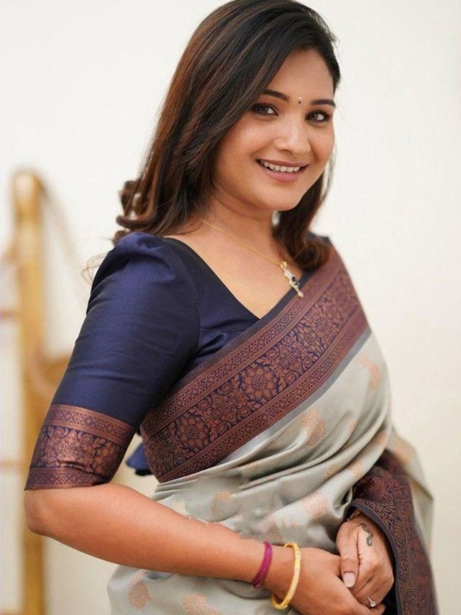 Anouk Woven Design Zari Banarasi Saree | Swadesiicart