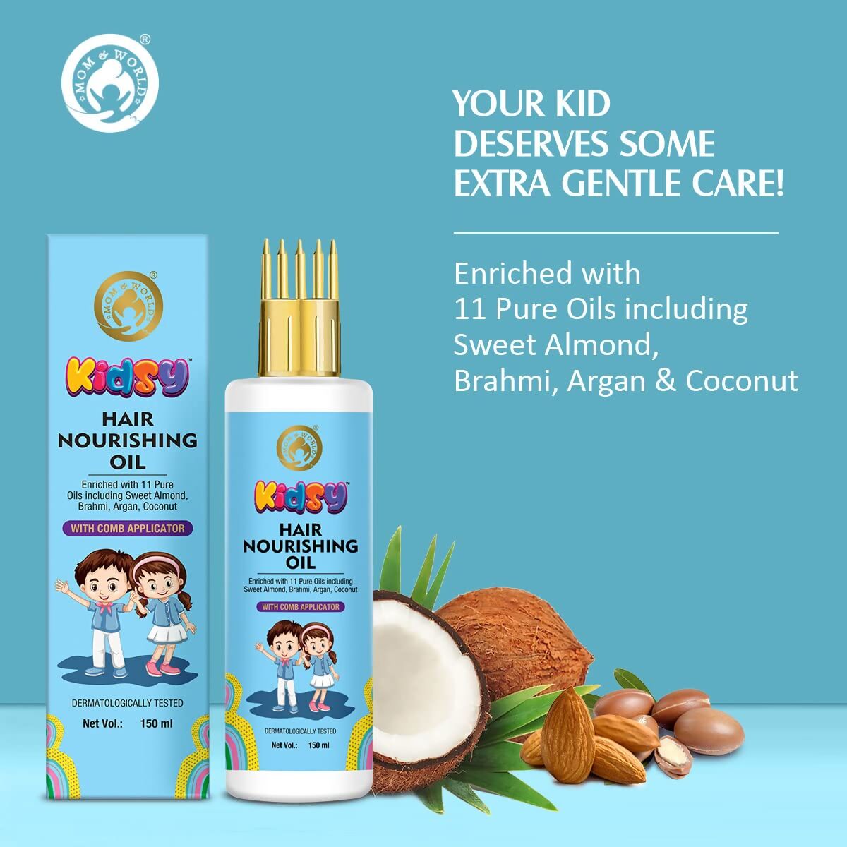 Mom & World Kidsy Hair Nourishing Oil - Swadesiicart