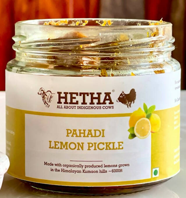 Hetha Pahadi Kagzi Nimbu Achar - Hetha Organics LLP