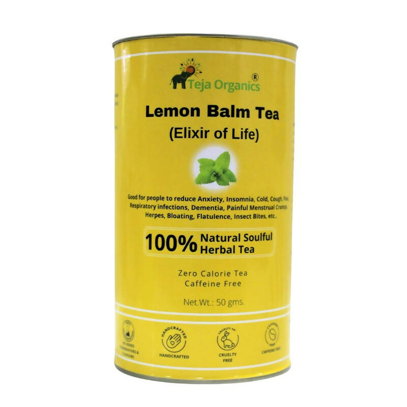 Teja Organics Lemon Balm Herbal Tea - Swadesiicart