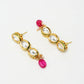 Kundan Choker With Earrings - Ruby Raang | Swadesiicart