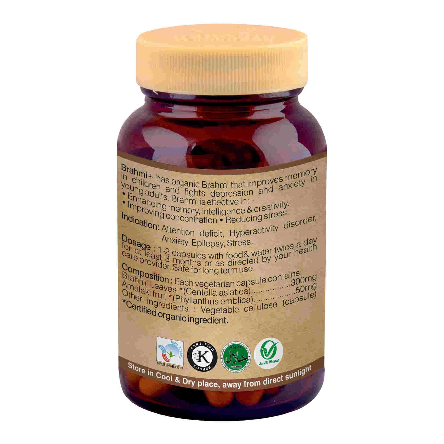 Organic Wellness Brahmi+ - Swadesiicart