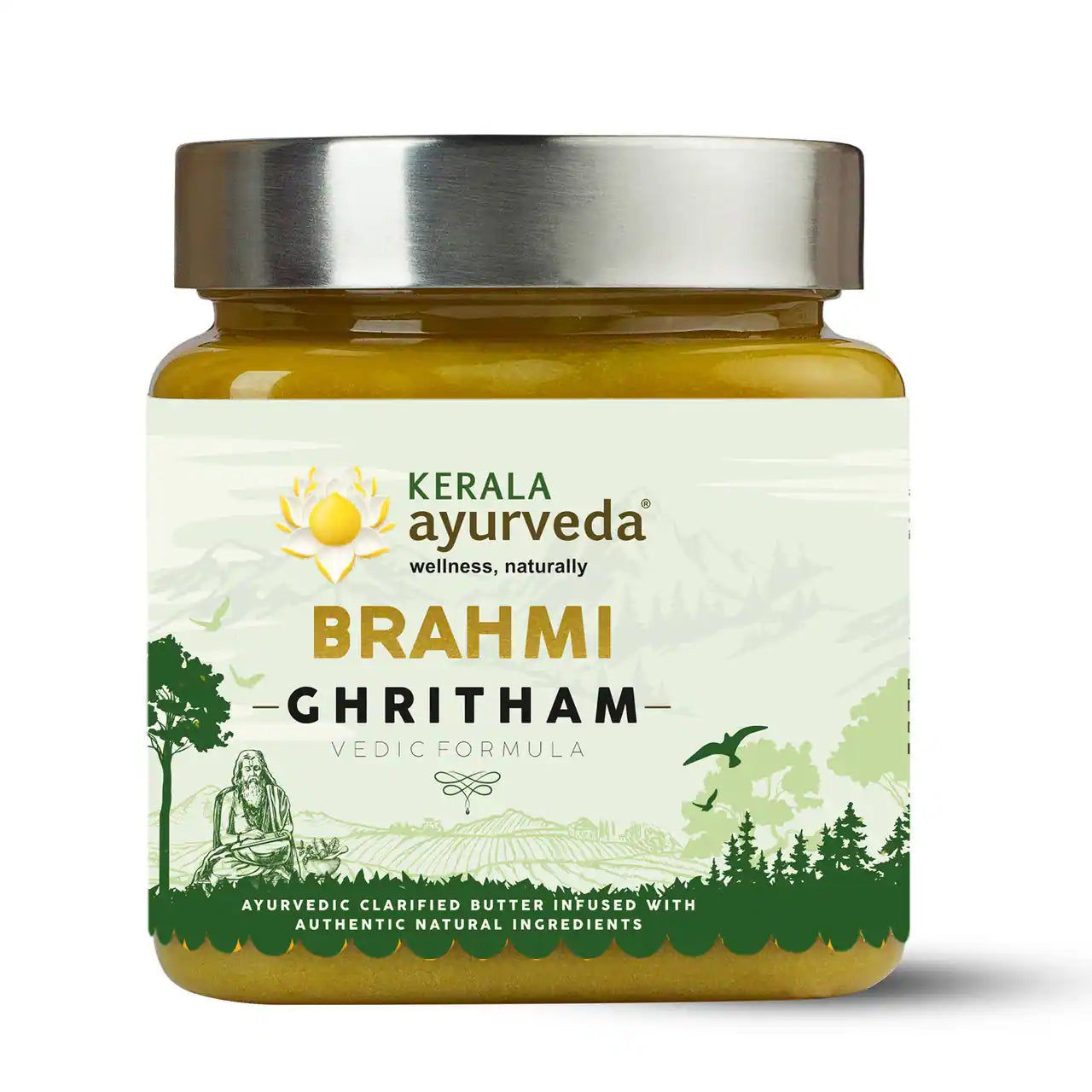 Brahmi Ghee (Ghritham) - Herb Infused Ghee for Focus and Memory